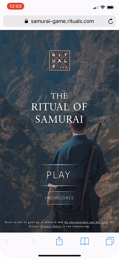 Rituals Samurai - Merter Inci Creative digital design concept art direction